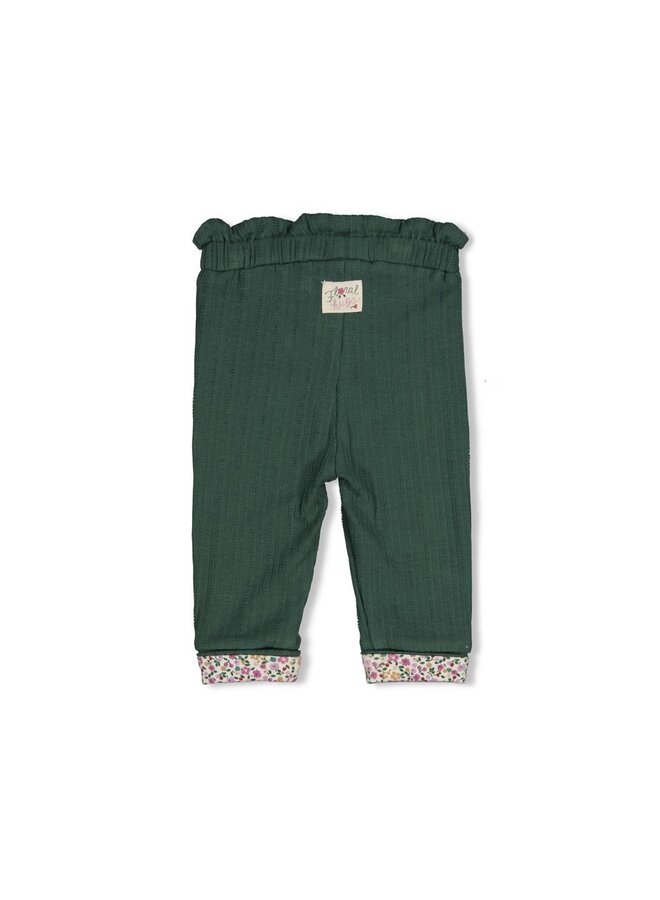 Feetje - Legging rib - Afternoon tea - Groen