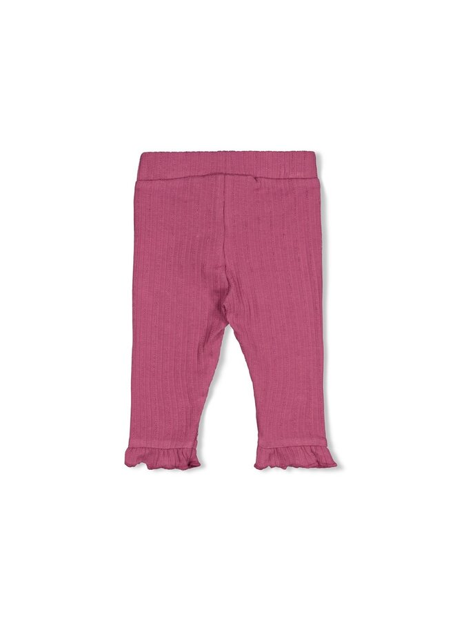 Feetje - Legging rib - Afternoon tea - Berry