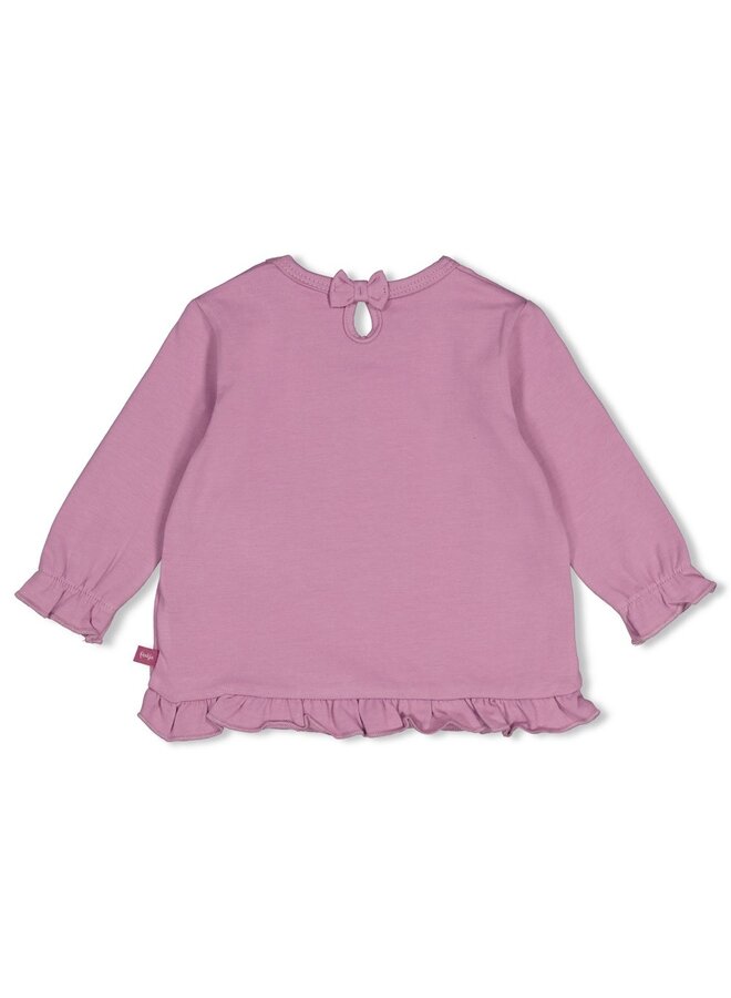 Feetje - Longsleeve ruches - Afternoon tea - Lila