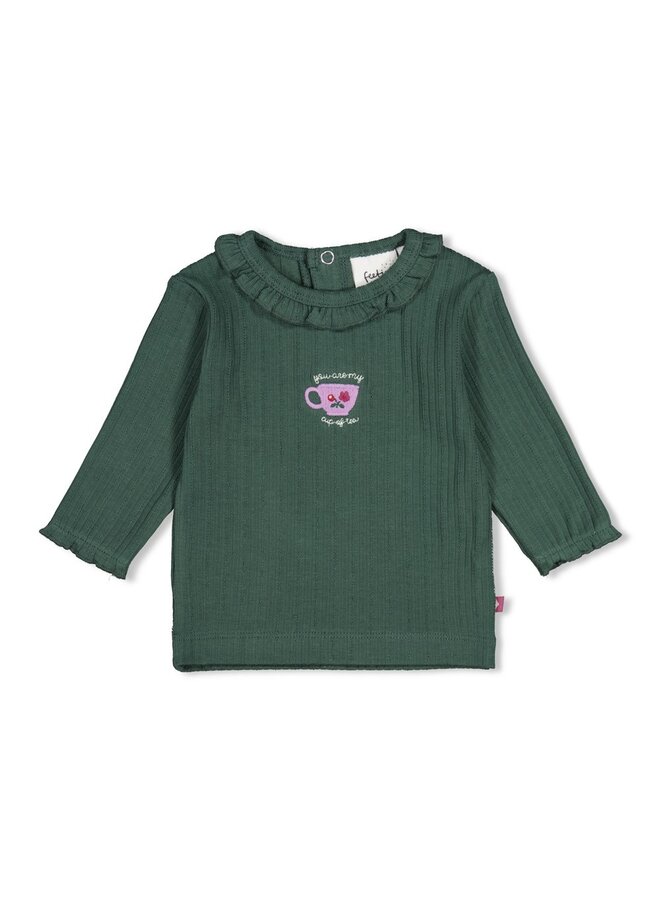 Feetje - Longsleeve rib - Afternoon tea - Groen