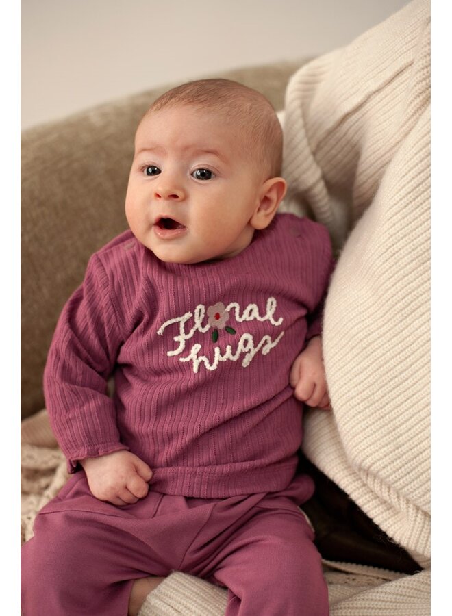 Feetje - Longsleeve rib - Afternoon tea - Berry