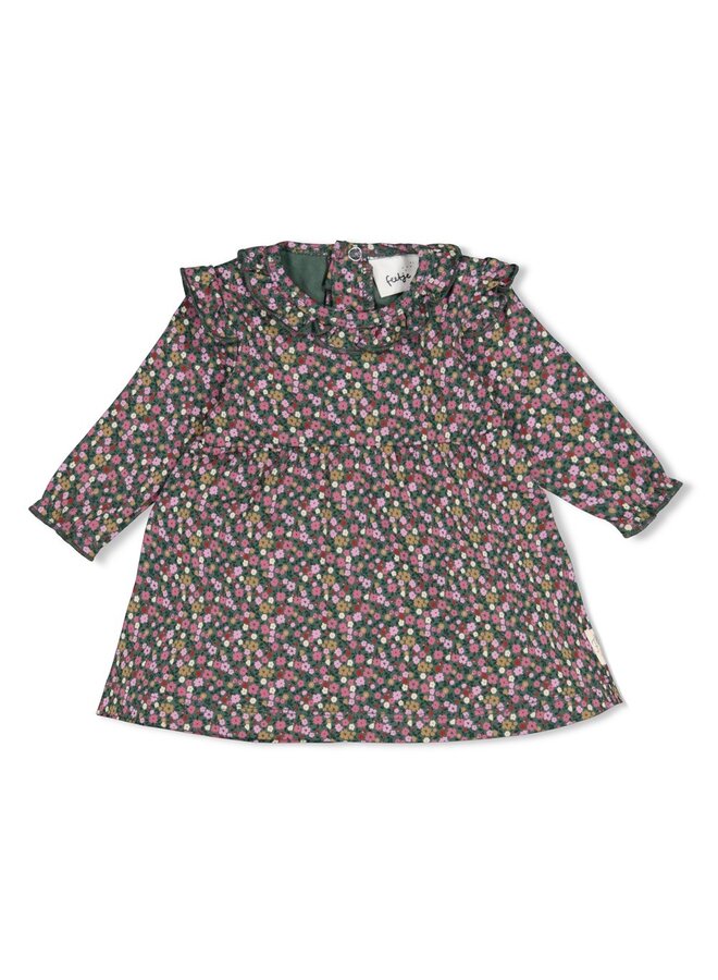 Jurk AOP - Afternoon tea - Groen
