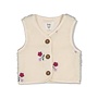 Feetje - Teddy gilet met borduursels - Afternoon tea - Creme