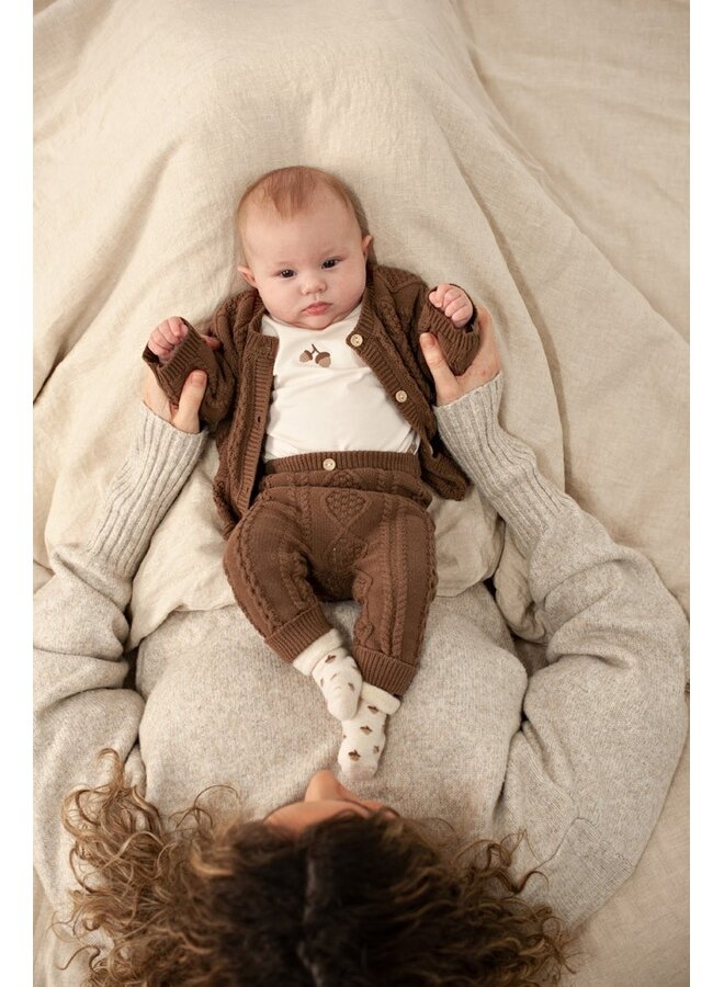 Feetje - Broek gebreid cable-knit - The knits - Bruin