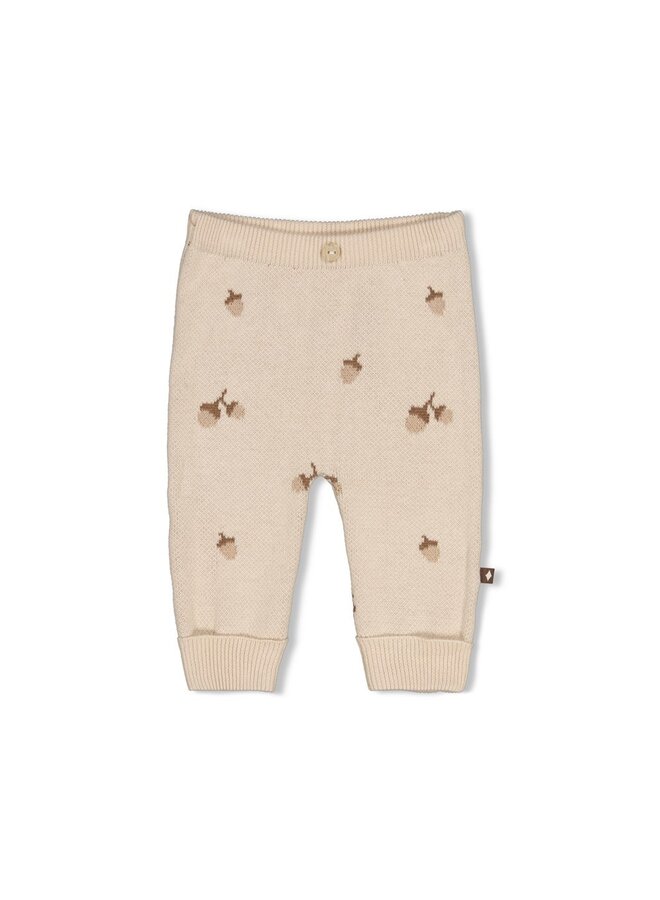 Broek gebreid AOP - The knits - Zand