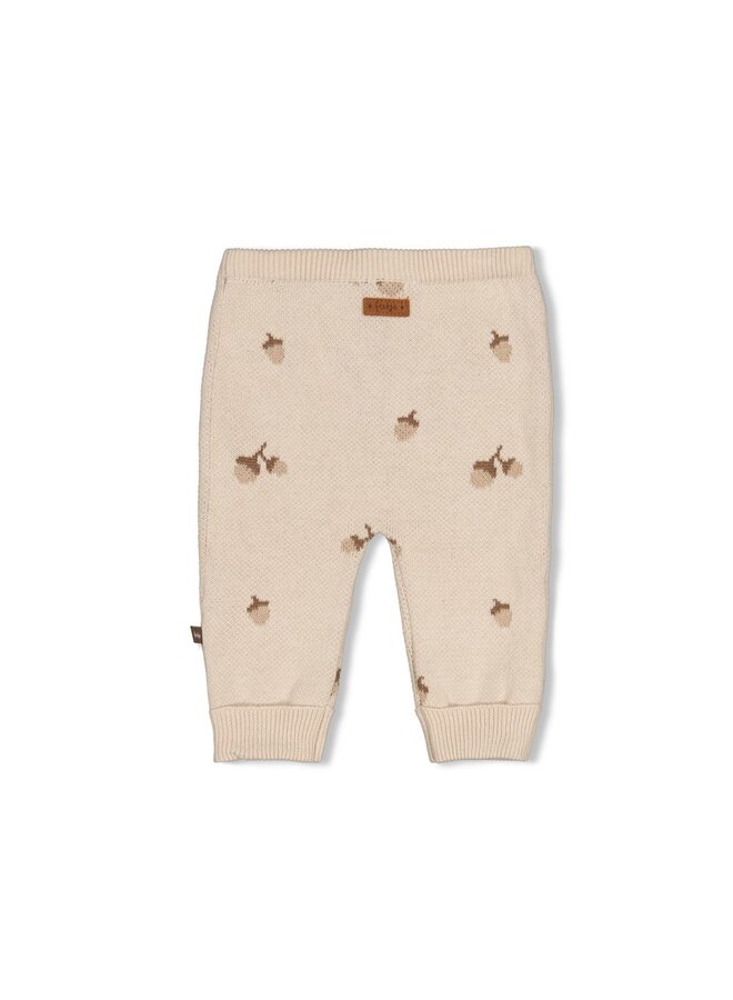 Feetje - Broek gebreid AOP - The knits - Zand