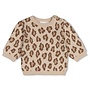 Feetje - Sweater gebreid AOP leopard - The knits - Zand