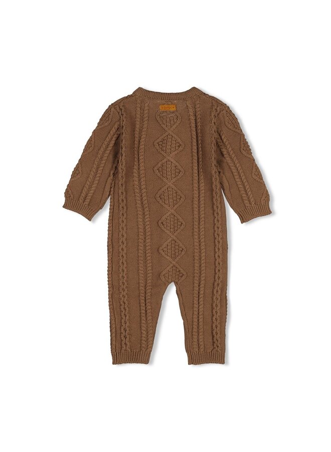 Feetje - Pak gebreid cable-knit - The knits - Bruin