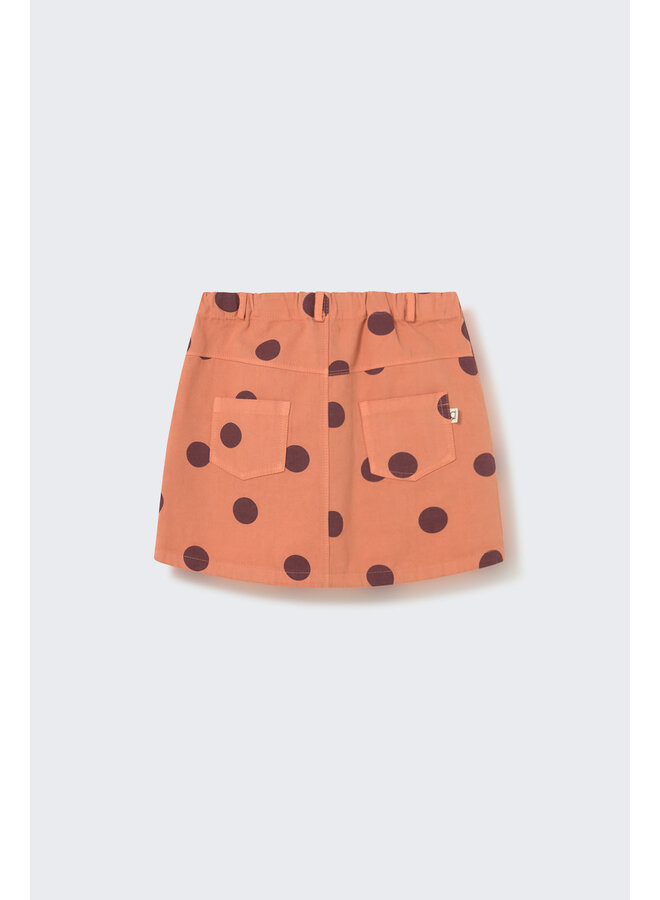 Cozmo - Lille polka dot twill skirt - Pink siena-polka dot twill