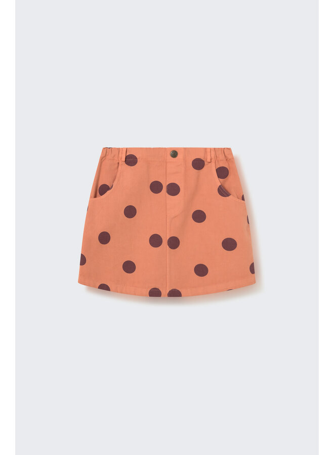Lille polka dot twill skirt - Pink siena-polka dot twill
