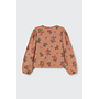 Cozmo - Oria cross stitch floral flannel blouse - Pink siena-cross stitch floral flannel