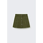 Cozmo - Modena washed color denim skirt - Green-washed color denim