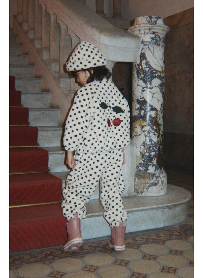 Konges Sløjd - Jody embroidery teddy jacket - Dot lumiere