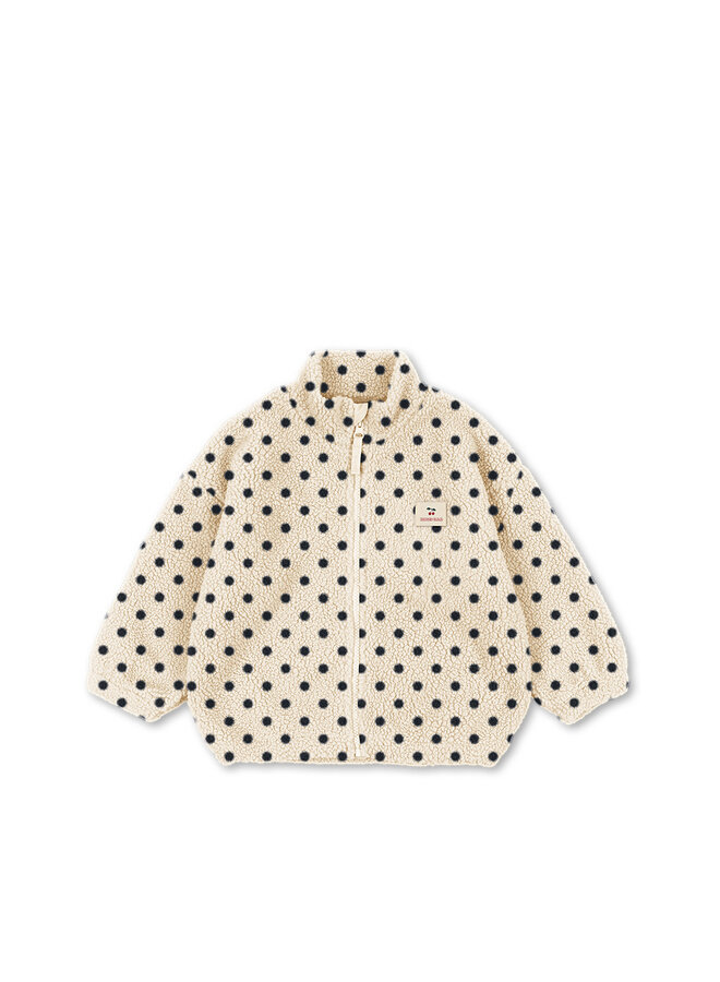 Konges Sløjd - Jody embroidery teddy jacket - Dot lumiere