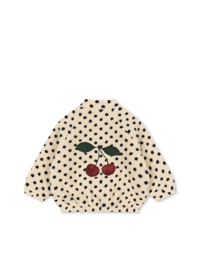 Konges Sløjd - Jody embroidery teddy jacket - Dot lumiere