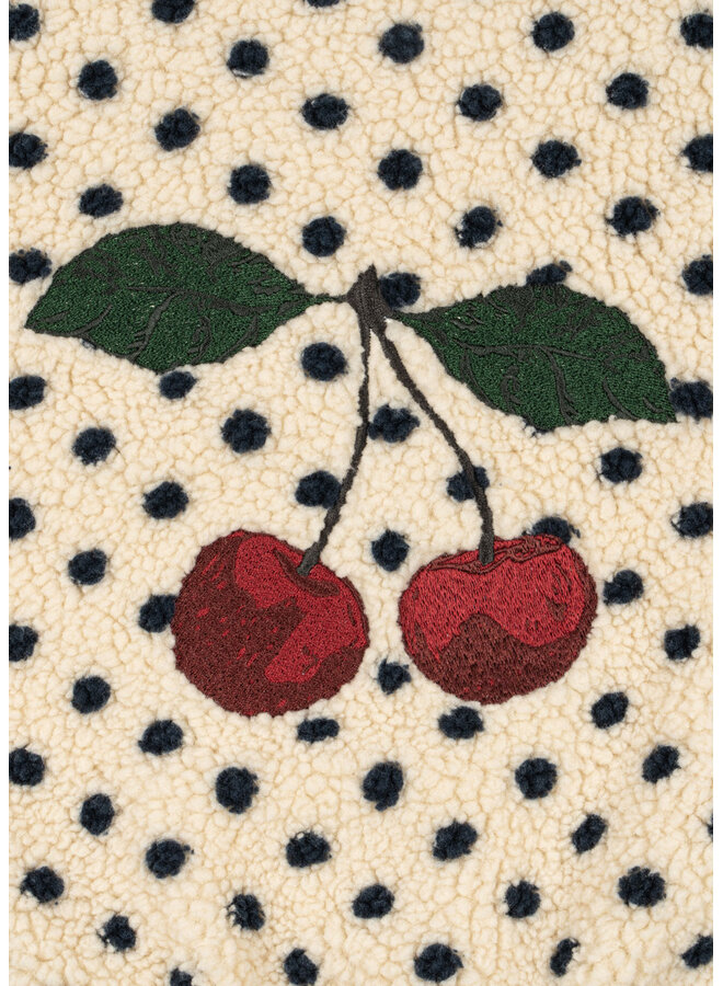 Konges Sløjd - Jody embroidery teddy jacket - Dot lumiere