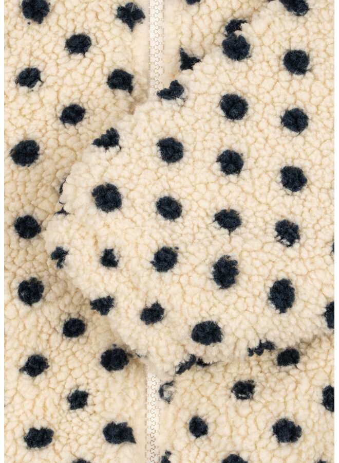 Konges Sløjd - Jody embroidery teddy jacket - Dot lumiere