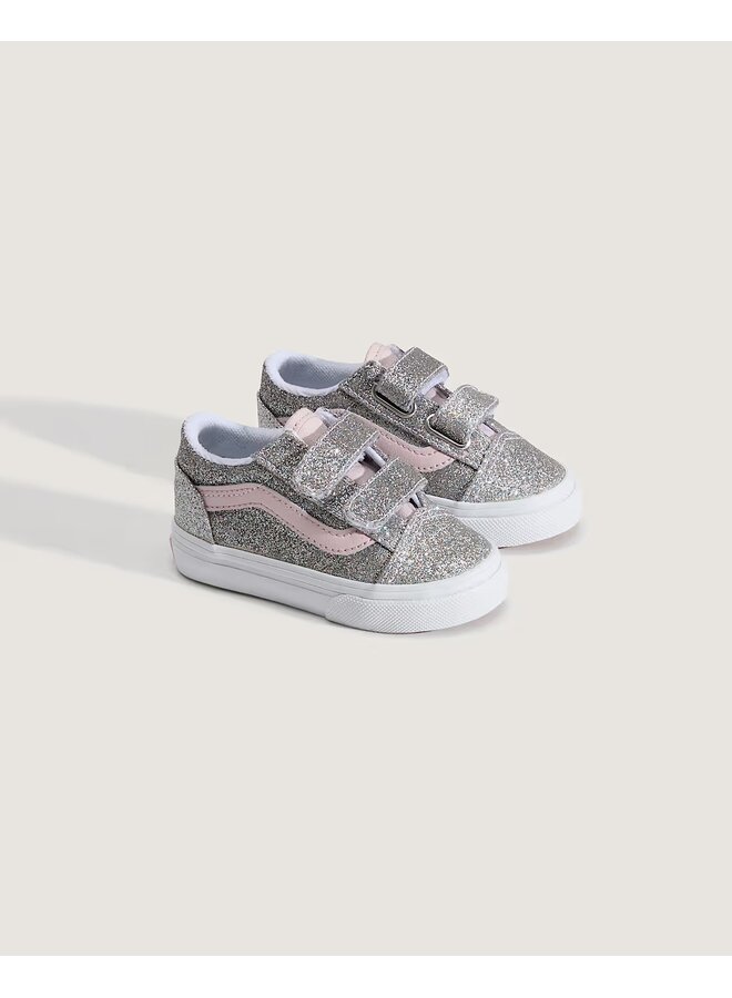 Vans - Old skool V glitter - Silver/Pale petal