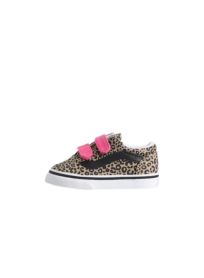 Vans - Old skool V leopard - Incense/Pink velvet