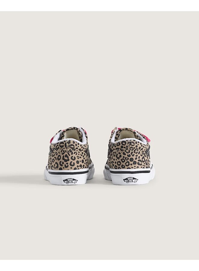 Vans - Old skool V leopard - Incense/Pink velvet