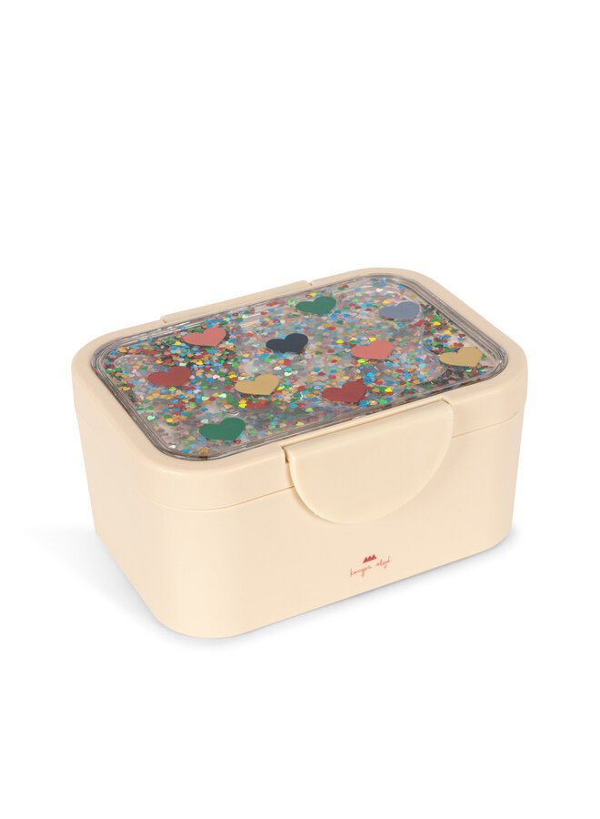 Glitter lunch box - Bon coeur coloré