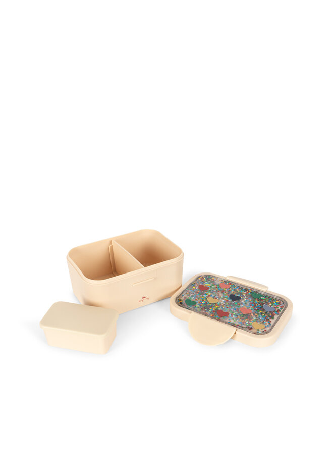Glitter lunch box - Bon coeur coloré