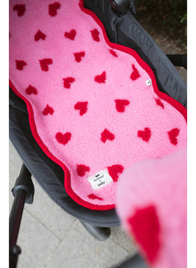 Alwero x Salty Stitch - Wieg beschermer - Bubble gum heart