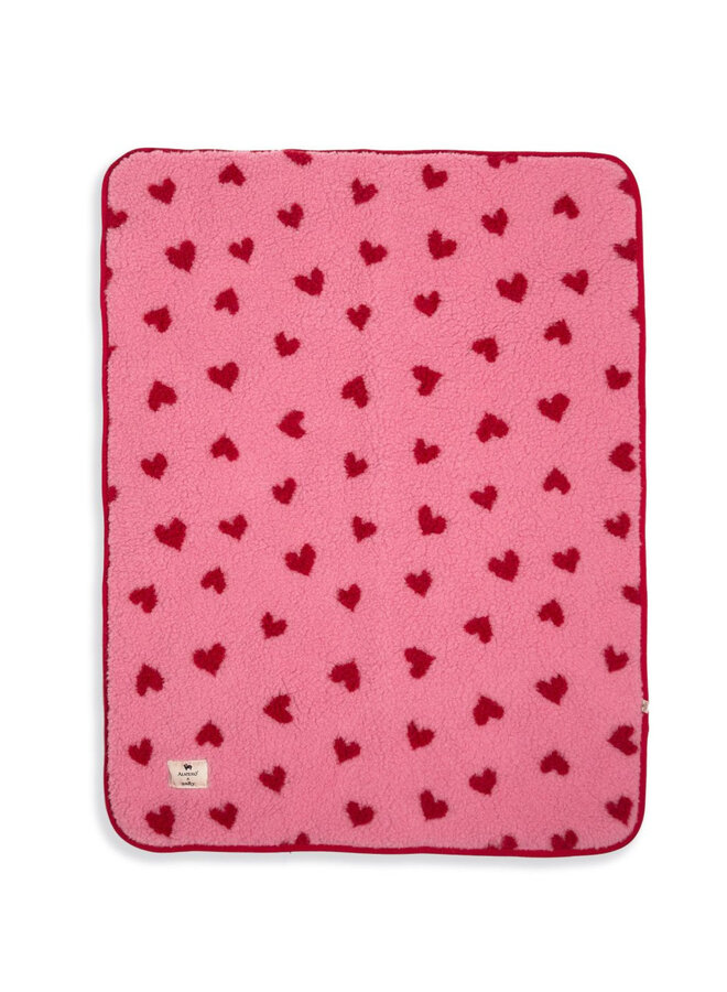Alwero x Salty Stitch - Thumbled deken - Bubble gum heart
