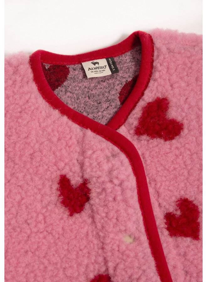 Alwero x Salty Stitch - Tyb junior vest - Bubble gum heart