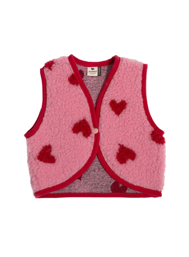 Alwero x Salty Lulu baby vest - Bubble gum heart