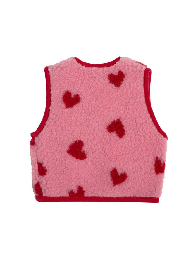 Alwero x Salty Stitch - Lulu baby vest - Bubble gum heart