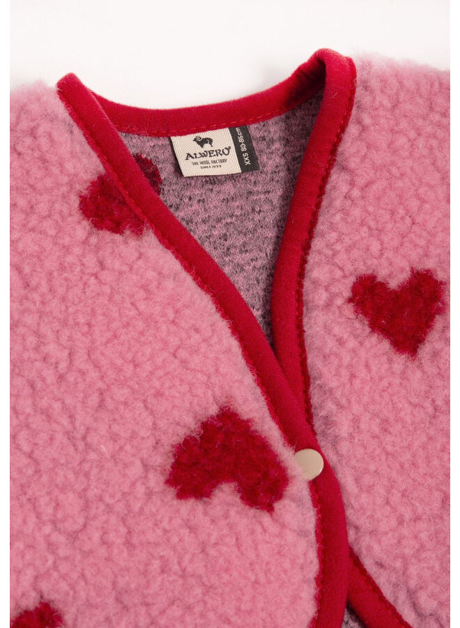 Alwero x Salty Stitch - Lulu baby vest - Bubble gum heart