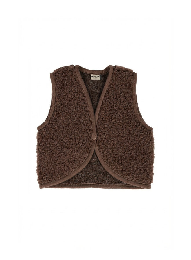 Lulu baby vest - Choco martini light