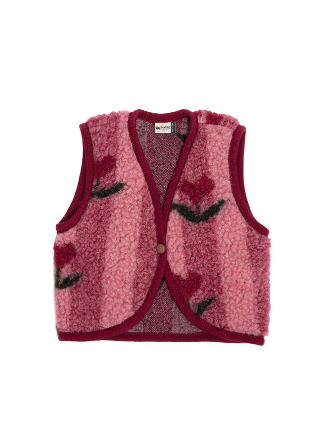 Lulu baby vest - Cherry pattern