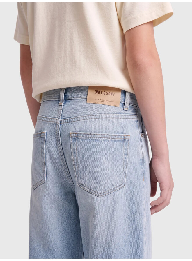 ONLY & SONS Junior - Fade loose twist denim - Light blue denim