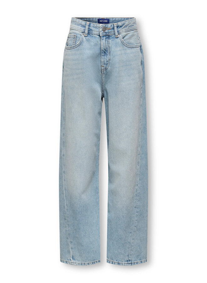 ONLY & SONS Junior - Fade loose twist denim - Light blue denim