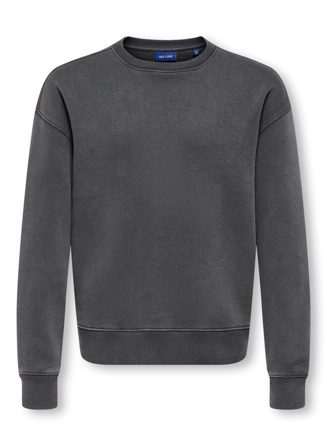 Larry eflow rlx washed sweat - Grey pinstripe