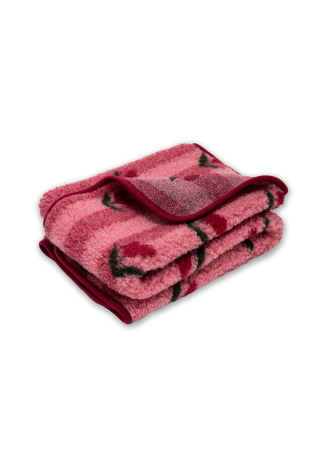 Alwero - Thumbled deken - Cherry pattern 75x100cm