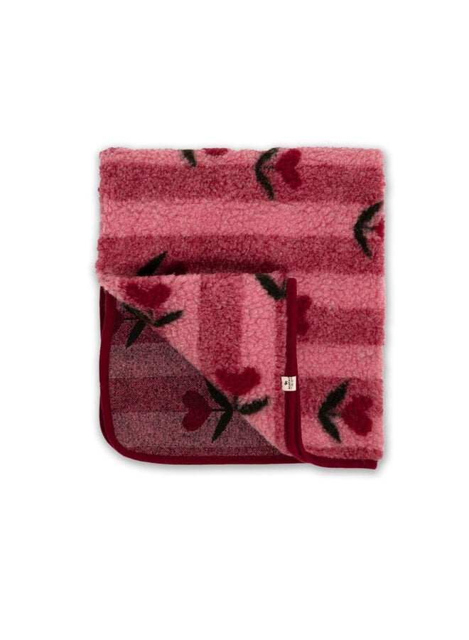 Alwero - Thumbled deken - Cherry pattern 100x140cm