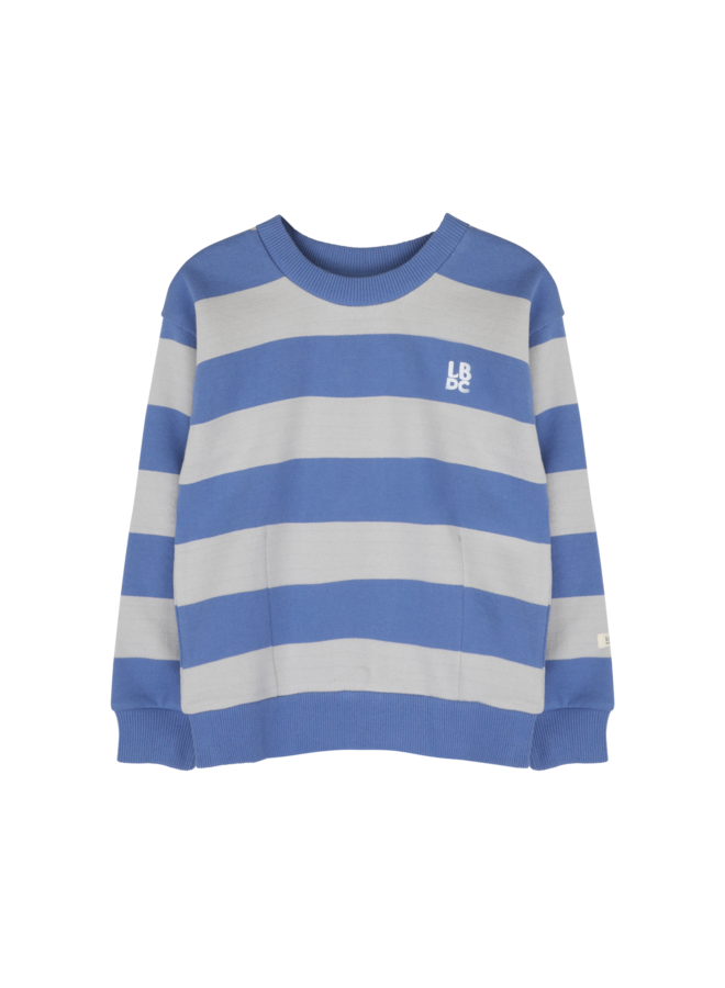 Labo de Colores - Leone sweater - Blue stripe AOP