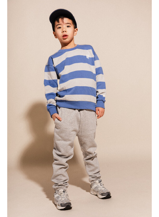 Labo de Colores - Leone sweater - Blue stripe AOP