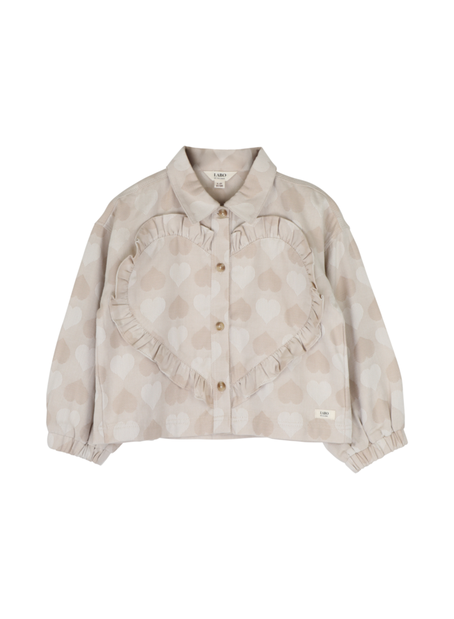 Leina blouse longsleeve - Taupe