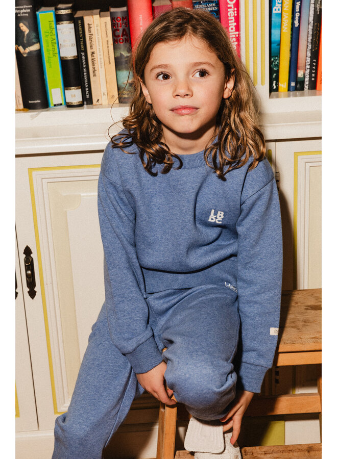 Labo de Colores - Lenns pants - Blue denim melange
