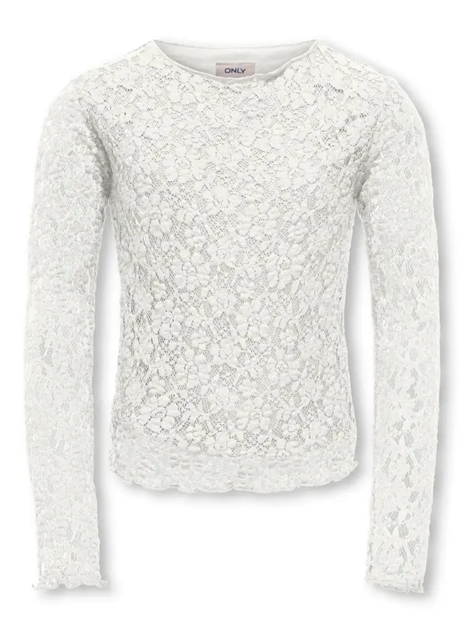 Leika lace top - Cloud dancer