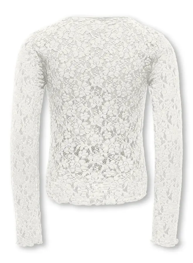 Kids Only - Leika lace top - Cloud dancer