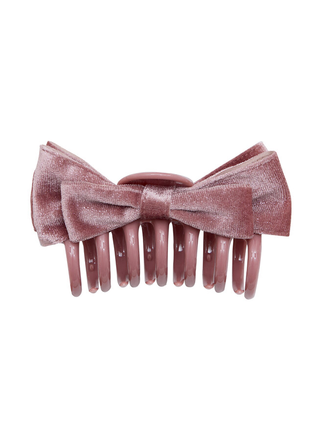 Mimi & Lula - Velvet bow giant claw clip