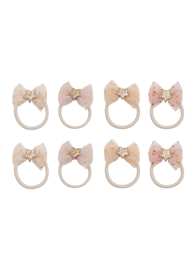 Tutu bow mini hair ties
