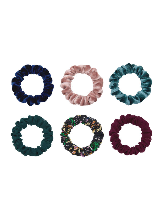 Assorted skinny scrunchies
