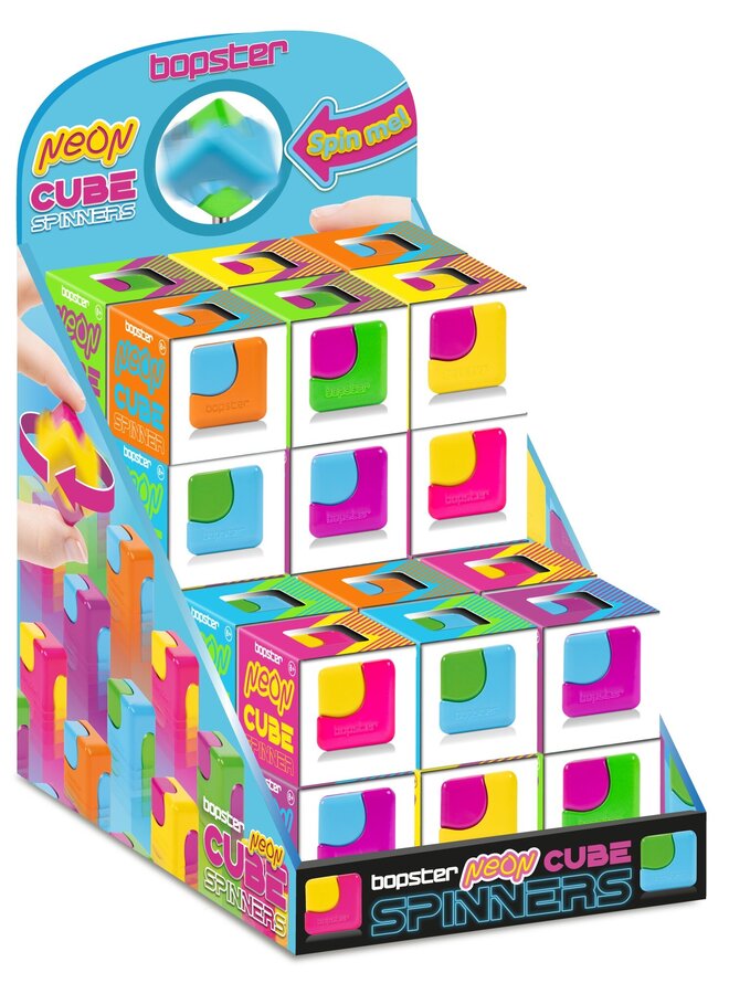 Bopster - Cube spinner - Neon
