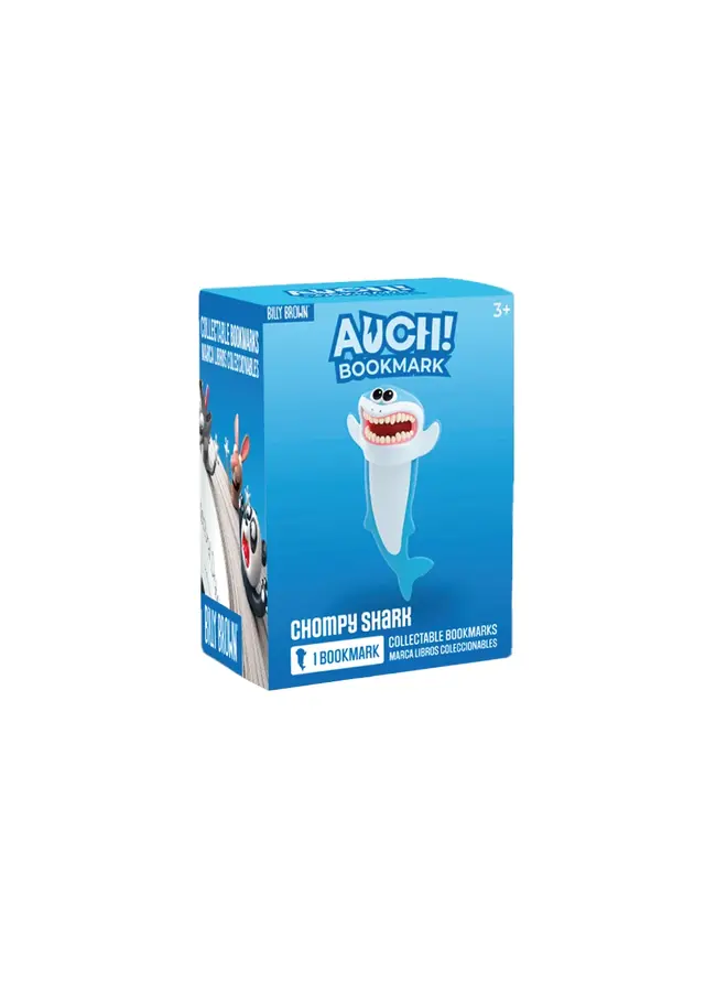 Billy Brown - Auch! bookmark sea animals - Chompy shark